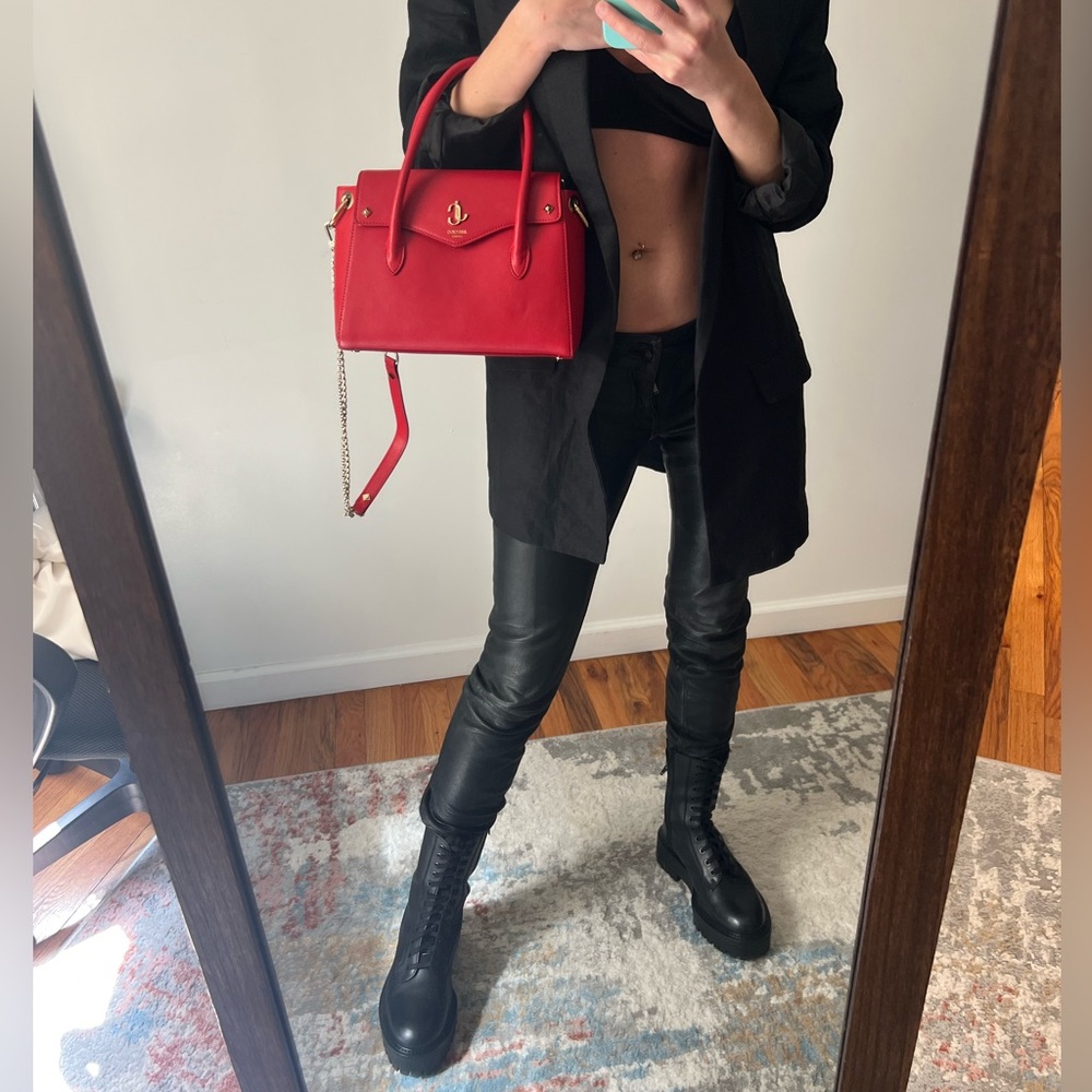 Jimmy CHOO sexy red purse never worn